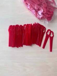 10/30/100pcs Lawn Mower Replacement Blade, Plastic Gourd Shaped Blades For Patio Lawn Garden Lawn Mower, Garden Lawn Trimmer Mower Accessories Tools