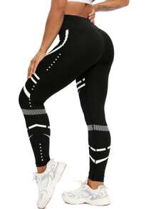 Women's Outdoor Workout Leggings – Butt-Lifting Yoga Pants With High Waist Tummy Control & Contour Stitching, Stretchy Fitness Tights For Gym, Hiking, And Casual Wear