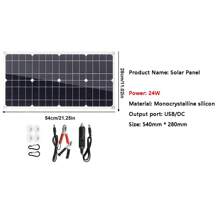 Solarpanel zum Aufladen über USB, für Camping, Wandern, Notfall-Aufladung, tragbares Handy-Ladepanel, reisefertiges Solarpanel zum Aufladen von Autobatterien