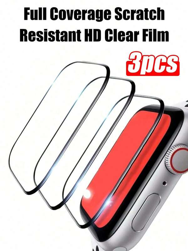 3 قطع من واقيات الشاشة السيراميكية اللينة المتوافقة مع ساعة أبل سلسلة 1-10 (42مم/46مم)، SE، 8، 7، 6، 5، 4، 3، 2 هدية لعيد الميلاد، العائلة، الأصدقاء، واقي شاشة الساعة، غطاء الساعة، اكسسوارات الساعة مقاوم للماء ومضاد للصدمات ومقاوم للخدش ومضاد للبصمات بتغطية كاملة