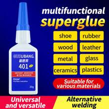 1/2pcs 401 Super Glue, All-Purpose Waterproof High Temperature Resistant Adhesive, Suitable For Bonding Metal, Plastic, Ceramic, Rubber, Wood, Acrylic, Billiard Balls, Hair Accessories, Jewelry, Shoe Repair