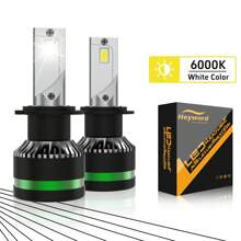 Heyword Heyword 2pcs New Upgraded LED 9005/HB3 9006/HB4 H1 H4 H7 H11 H13 9007 9004 9012 50000LM 180W High Low Beam Car Bulbs 6000K Cooling White Easy To Install 3570 CPS Chip 800% High Brightness