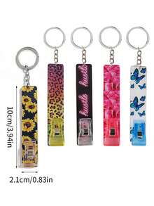 1 件亚克力卡片收集器、信用卡拔卡器、银行卡夹、非接触式 ATM 卡夹、卡片提取器、钥匙扣，适合留长指甲的 ATM 女士，是送给女朋友的理想礼物