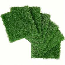 1pc Artificial Moss Turf Micro Landscape DIY Decor Material, Fake Moss Carpet Outdoor Green Plant - Green - View 2