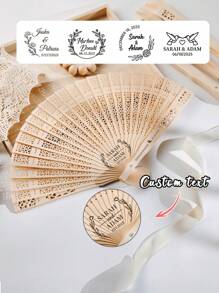 Personalized Wedding Fan Favors/Wedding Folding Fans/Wedding Ceremony Fans/Rustic Favor Hand Fan/Ceremony Favor For Guest/Custom Party Fans, Wedding Fans With Tassel Wedding Favors For Guests Bridal Sandalwood Fan Summer Party Favor Folding Hand Fan Fans For Outdoor Wedding