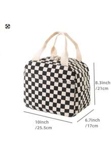 Borsa termica da pranzo per l'esterno, borsa isolante per lavoro, campeggio, picnic, carina in velluto a coste, borsa termica riutilizzabile