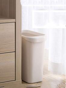 Contenitore per rifiuti multifunzionale minimalista in plastica per spazi stretti, pattumiera per cucina, bagno, stile nordico, senza coperchio