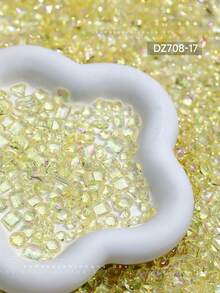 20pcs K9 Nail Rhinestones, Assorted Asymmetrical Shape Shiny Decorative Nail Gems, Ice Candy Asymmetrical Shaped Transparent Bottom Nail Art Studs Nails Nail Supplies - Multicolor - View 26