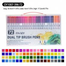 Set de plumones de acuarela con puntas duales, marcadores de punta suave y lavables, ideales para DIY, dibujos, bocetos, colorear para adultos, pintura artística e ilustración, con colores ricos y vibrantes, regalo perfecto para amigos, útiles escolares, de vuelta a clases