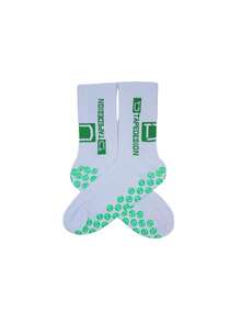 1双户外字母印花防滑足球运动袜，秋季 - 彩色 - 查看 25