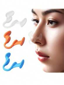 Juego de 4 piezas, dilatador nasal de silicona silencioso, apto para dormir de día y de noche, reduce el ronquido - solución auxiliar antirronquidos, alivia la cavidad nasal, ayuda a la respiración, mejora la calidad del sueño, alivia el ronquido, solución antirronquidos. Portátil, apto para el hogar, apto para hombres y mujeres.
