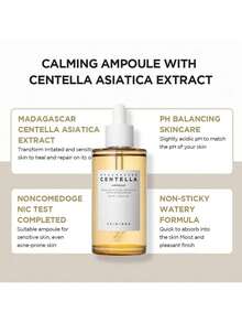 SKIN1004 Madagascar Centella Complete Care Set,Ampoule Foam Cleanser + Facial Serum 100ml,Low PH, Natural Soda & Centella Asiatica,Calming, Hydrating & Barrier Repair, Korean Skincare Bundle - Ampoule 100ml+ Ampoule Foam 125ml - 查看 7