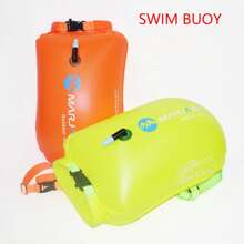 Bolsa Flutuante Impermeável para Armazenamento Externo, Alta Capacidade Fácil de Inflar, Separação Seca e Úmida em PVC Grosso, Boia de Natação, Essenciais de Praia, Acessórios de Praia, Flutuador de Piscina