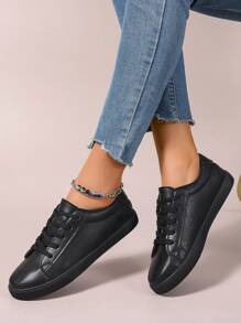 Women Casual Sporty Sneakers New Style Canvas Shoes Versatile White Shoes (Note: Shoes Run Small, Toe Area Is Wide, For Feet Please Order One Size Up)