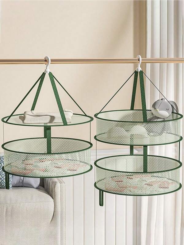 1pc White, Green Clothes Drying Basket, Clothes Drying Net, Sock Artifact, Clothes Drying Basket, Sweater, Underwear Net, Clothes Drying Rack, Clothes Drying Net, Clothes Drying Net