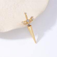 1 pereche de cercei cu șurub în formă de sabie și cruce încrucișate în stil gotic, la modă și unici