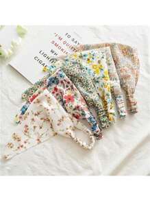 5pcs Women Multi-Use Floral Headbands, Elastic Hair Ties Turban Headband Sweatband, Hairband Fall Winter Hair Band Hair Accessories For Women For Vacation Outfits Woman Elegant Scarf