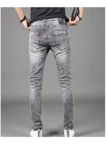 Men's Skinny Jeans Premium Lycra Elastane Premium - Xám - Xem 2