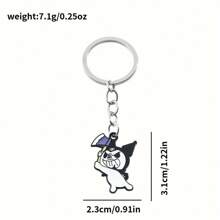 Sanrio 1 peça Sanrio Jewelry 1 peça chaveiro com pingente de liga de PVC fofo e engraçado da Hello Kitty Cat, pingente de desenho animado fofo, adequado como presente para amigos, chaveiro, mochila de presente de formatura para escola