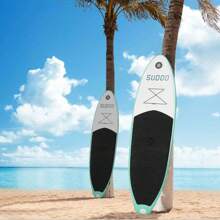 10FT Inflatable Surfboard Stand Up Paddleboard  Paddle Board With Kayak Paddle Hand Pump Carry Bag Green