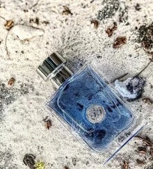 Eau de Toilette para hombre en botella cuadrada perfume masculino fresco clásico elegante botella diseño moderno ideal uso diario y ocasiones especiales - Celeste - Ver 2