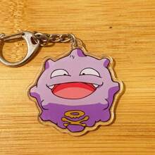 pokemon 5 Stück Pikachu Acryl Schlüsselanhänger, doppelseitiger Cartoon Pokémon Anhänger, DIY Accessoires, Taschenanhänger, Auto Schlüsselanhänger (Pokémon Muster Serie zufällig)