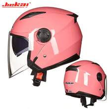 男士摩托车半盔，带双镜片踏板摩托车头盔 - 彩色 - 查看 18