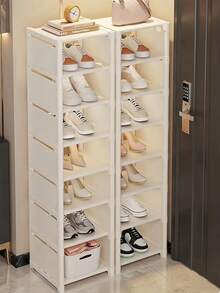 1pc - Multi-Tier Shoe Rack, Shoe Cabinet, Easy To Install, Multi-Function Storage, Home Essentials