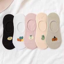10 Pairs Cartoon Socks With Breathing Design! Invisible Style + Breathable Technology, Adorable And Healing - Multicolor - View 4