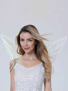 1PC/3pcs Fairy Wings For Adults,Butterfly Wings,Angel Wings,Fairy Costume For Women Halloween Dress Up Party Favor,Festival Costume Props(The Stripes On The Wings Are Random In Color)