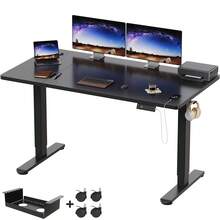 Devoko Gunji Electric Standing Desk Height Adjustable Sit-Stand Desk With Memory Smart Panel - Black - View 3