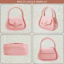 Magnetic Snap Closure Messenger Small Jelly Shoulder Bag For Women Fashion  Candy Color Square Bag Satchel Ladies Daily Outdoor Purses Handbag With Hamburger Keychain