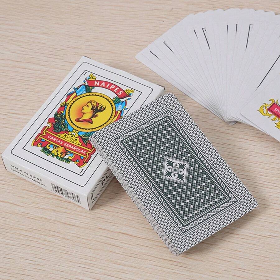 Authentic Spanish Playing Cards - Classic Baraja Espanola, Suitable For Games Like Briscas, Puerto Rican & Mexican Style