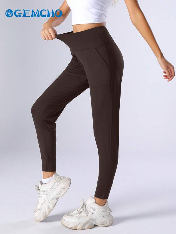 GEMCHO Women's High Waist Joggers Pants Non Tight Sports Casual Pants Lightweight Athletic Pants For Workout, Yoga, Running