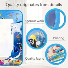 Tecforood Pizarra de dibujo mágica de acuarela - Dinosaurio, animal, tema reutilizable, suministros de arte lavables, paño absorbente y bolígrafo mágico de agua, juguete interactivo padres-hijos, regalo de cumpleaños creativo, ilustración de dinosaurio, material antiadherente, juguete interactivo