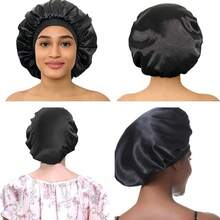 1pc Women's Fashionable Sleep Bonnet For Daily Use To Protect & Style Hair - Black - View 8
