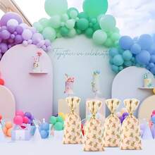 50pcs Brown Teddy Bear Baby Shower Favor Bags, With Gold Twist Tie, Suitable For Gender Reveal, Baby Shower, Birthday Party, Baby Bath Party, Children's Day Party, Wedding, Bridal Shower, Teddy Bear Theme Party Favors - Light Brown - View 9