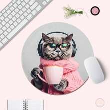 Mouse Pad Pequeno e Fofo com Base de Borracha Antiderrapante, Tapete de Mouse Engraçado Adequado para Mouse de Computador Sem Fio, Escrivaninha, Laptop, Escritório, Decoração Doméstica, Presente de Suprimentos de Escritório Adorável para Mulheres e Meninas