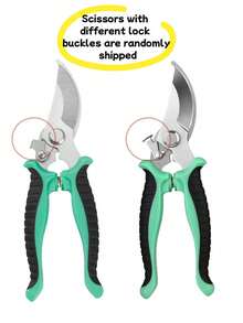 3pcs Upgraded Stainless Steel Gardening Pruning Shears, Flower & Tree Pruner, Fruit Picking Tool-Green, Suitable For Camping Christmas For Holiday Gift Giving