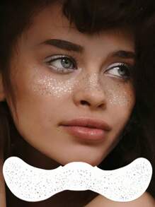 3 Sheets Glitter Freckles Sparkle Freckles For Women Glitter Freckles Face Tattoo Waterproof Suitable For Dance Music Party Makeup For Halloween Party Supplies Fall Autumn,Christmas>Decoration