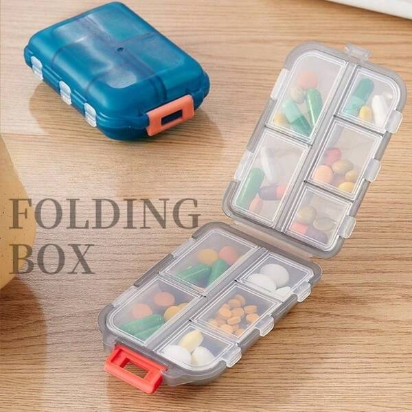 Medicine Box Portable, Three Meals A Day, Portable Medicine Packing Box, Medicine Reminder Box Seven Days A Week, Large-Capacity Medicine Dispenser