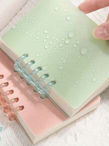 1/6pieces Portable Pocket Notebook, Morandi Mini Notebook, Portable Pocket Loose Leaf Notebook With High Appearance, Portable Notepad, Memo Diary, Schedule, Organizer Of School, Office And Study Supplies Agendas