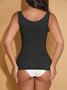 Women Round Neck Tummy Control Seamless Workout Shapewear Tank Tops