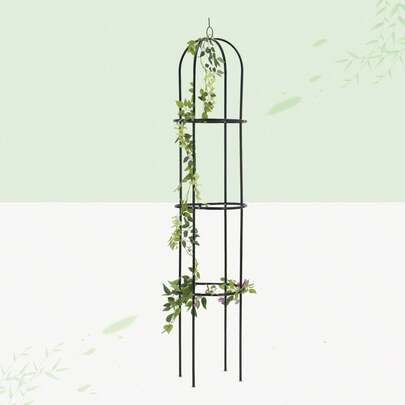 190cm Garden Obelisk Plant Support Trellis – Heavy Duty Metal Climbing Frame For Roses, Vines, Tomatoes, Outdoor Garden & Patio Decoration