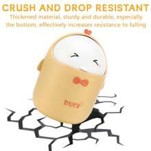 Mini Desktop Bin With Lid, Cute Cartoon Style Portable Small Table Rubbish Bin For Bedroom, Bathroom, Living Room, Kitchen Back To School
