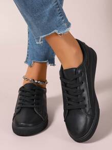 Women Casual Sporty Sneakers New Style Canvas Shoes Versatile White Shoes (Note: Shoes Run Small, Toe Area Is Wide, For Feet Please Order One Size Up)