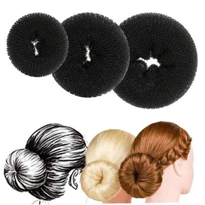 3 Packs Hair Donut Bun Maker Magic Foam Sponge Hair Styling Tool For Women Easy DIY Large Bun Accessories, Back To School, Travel Holiday Essentials, Hair Accessories For Women, Hair Curlers, Curly Hair Brush, Rollers, Curly Hair Products, Curler, Rollers For Hair, Hair Curl, Curly Hair Tools, Hair Roller, Curly Hair, Heatless Curl, Heatless Curls, Hair Curler