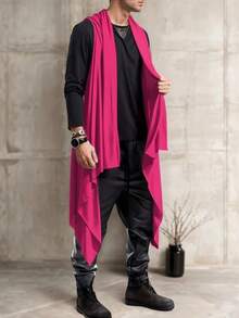 Men Vests - Hot Pink - View 3