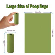 100pcs Trash Bags, Starch-Based, 2.6 Gallon (9.99L) (17.7" X 19.7") - Leak-Proof, High Quality Disposable Waste Bags, Suitable For Household