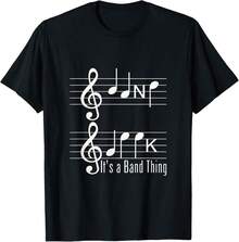 Musicians Band Geek Music Notes Spelling Funny T Shirt T-Shirt Gift For Gadget Lovers Gift For Guitar Players - Black - View 1